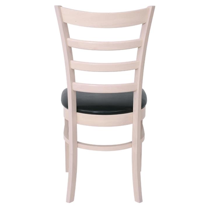 NATURALE Καρέκλα White Wash, Pu Μαύρο