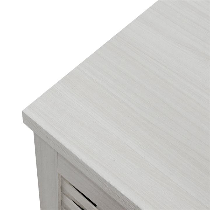 Shoe cabinet MANTAM pakoworld 16 pairs white-grey 115.5x40x92cm