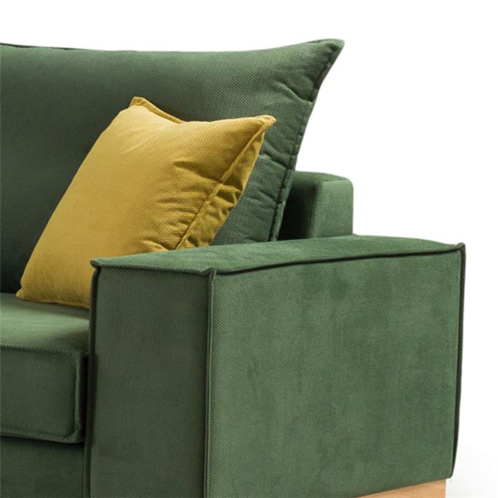 Corner sofa Luxury II pakoworld right corner cypress-carbon fabric 290x235x95cm