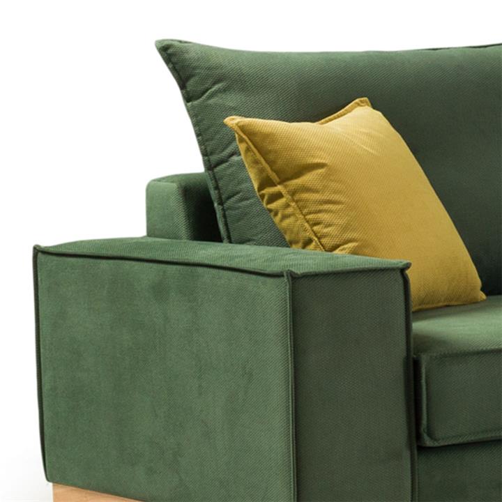Corner sofa Luxury II pakoworld left corner cypress-carbon fabric 290x235x95cm