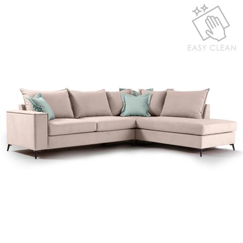 Corner sofa Boston pakoworld left corner fabric elephant-cie 290x235x95cm