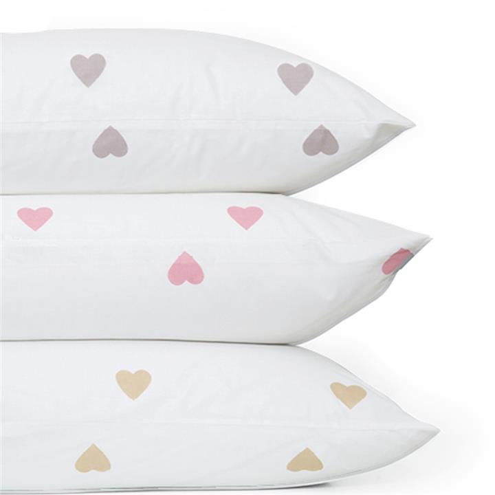 Pair Of Pillowcases Mix & Match Hearts