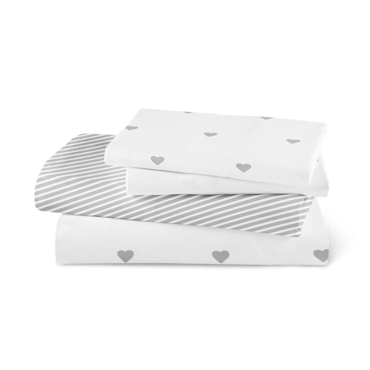Bedsheet Mix & Match Hearts Double Size