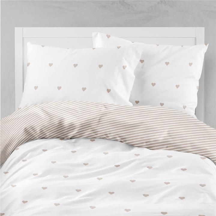 Bedsheet Mix & Match Hearts Double Size
