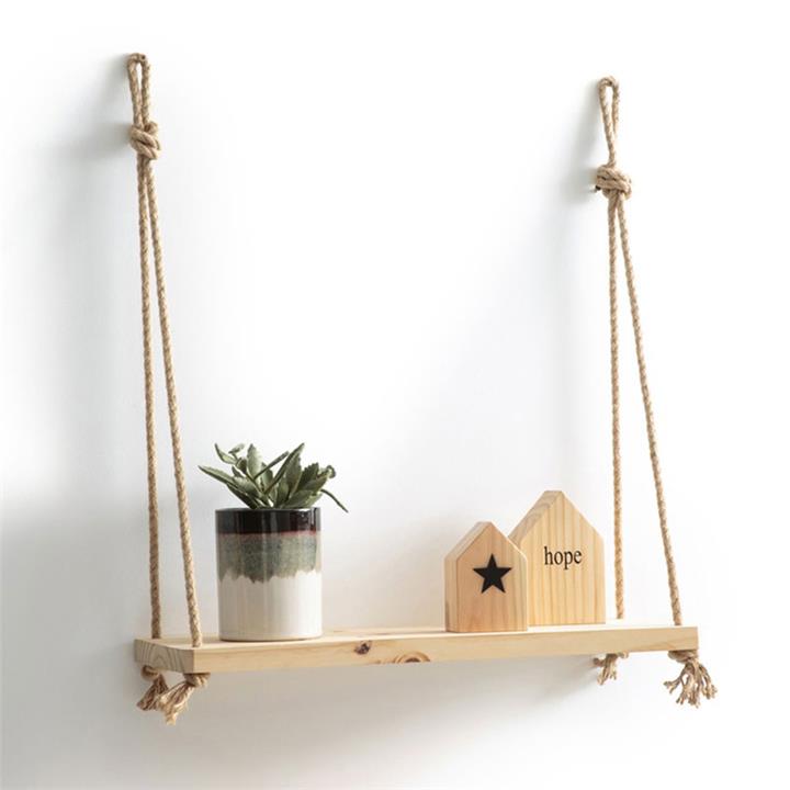 Malbo pakoworld wall shelf unit in natural color 39x12x43cm