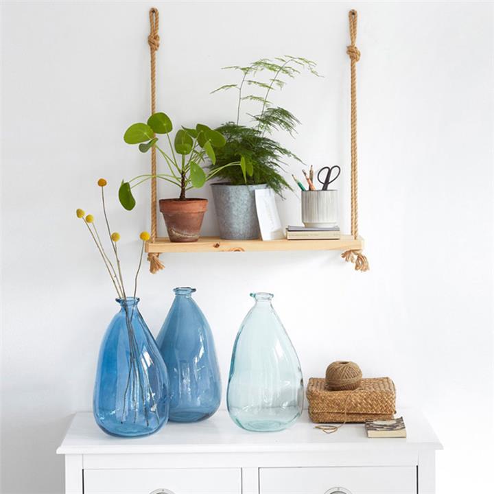 Malbo pakoworld wall shelf unit in natural color 39x12x43cm