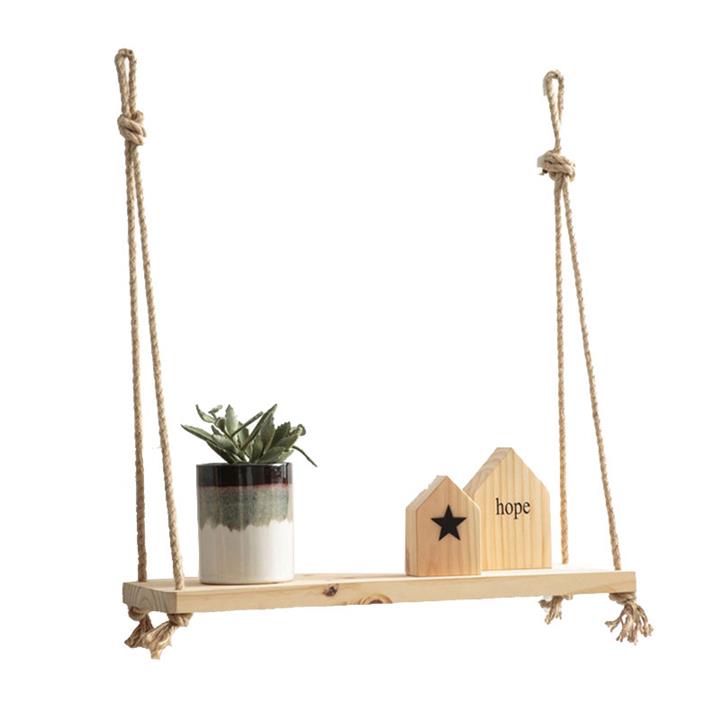 Malbo pakoworld wall shelf unit in natural color 39x12x43cm