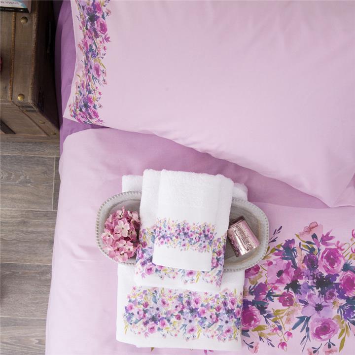 Bedsheet Digital Print Set Peony Queen Size