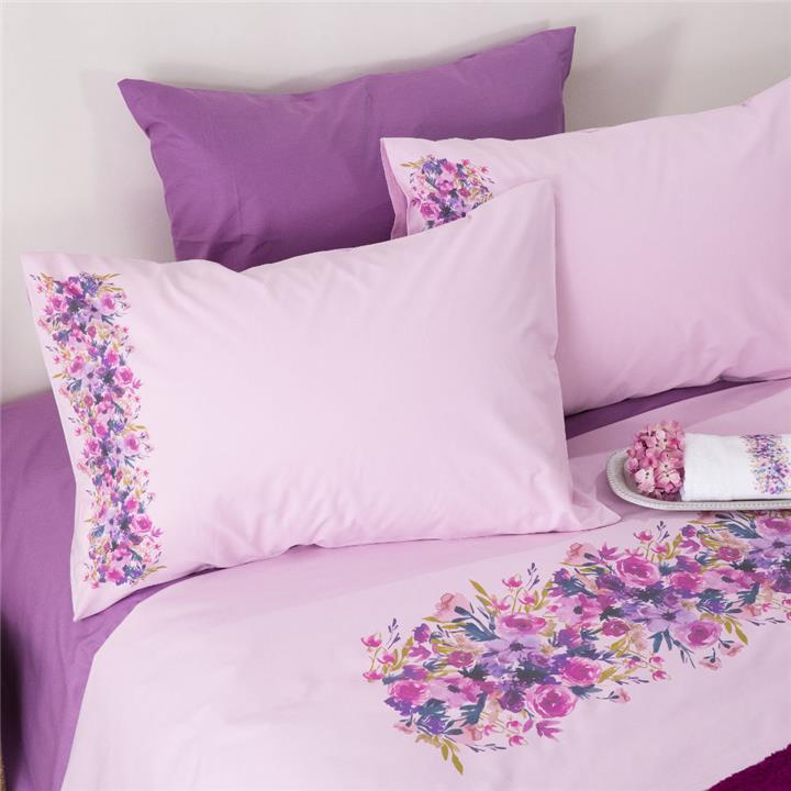 Bedsheet Digital Print Set Peony Queen Size