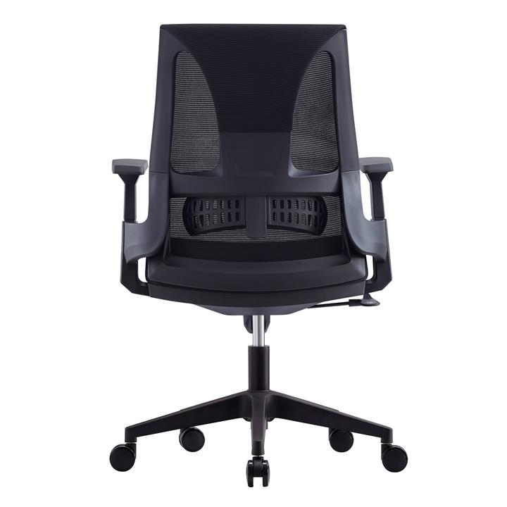 BF8760 Πολυθρόνα Γραφείου, Mesh Μαύρο, Ύφασμα Μαύρο