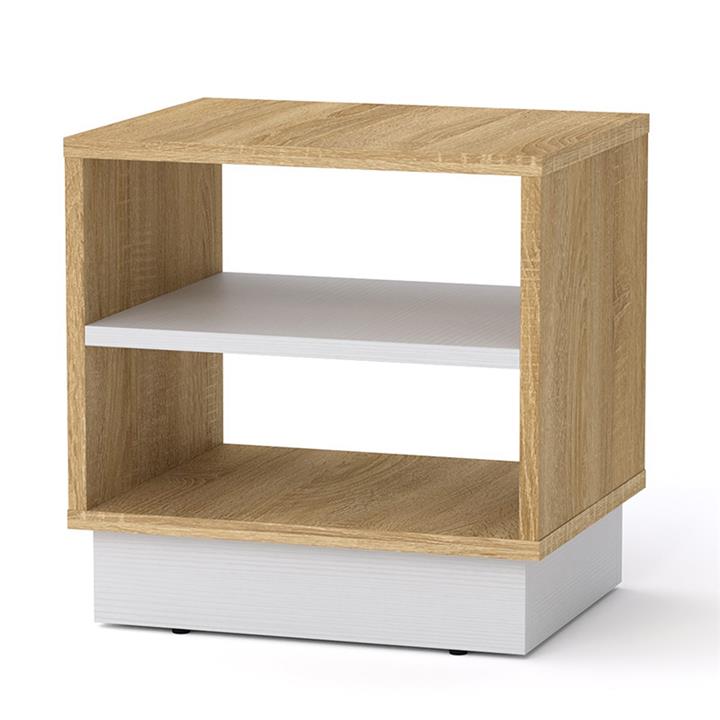 Nightstand Mason pakoworld sonoma-white 40x32x40cm