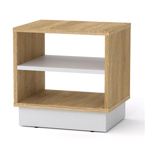 Nightstand Mason pakoworld sonoma-white 40x32x40cm