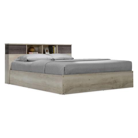 Double bed Olympus pakoworld in castillo-toro colour oak 160x200