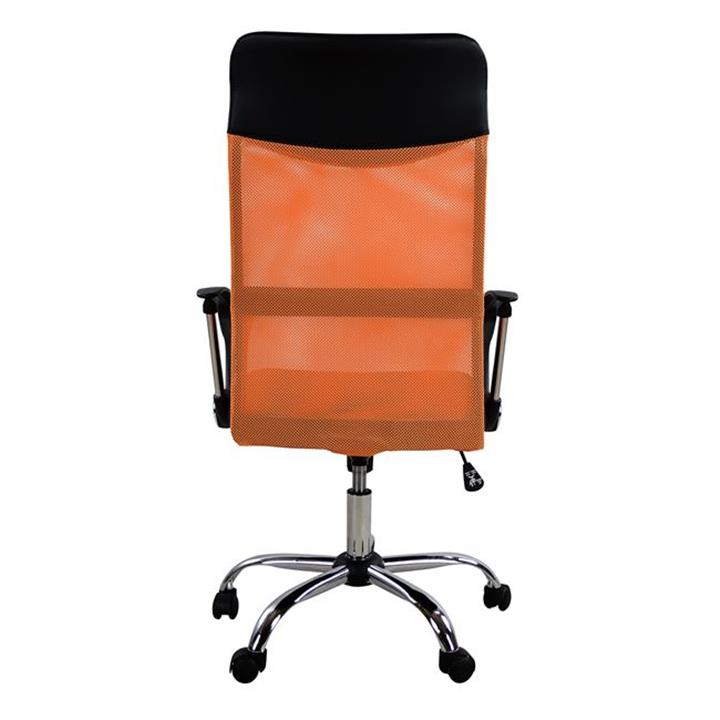Office chair HM1000.02 Black Orange Mesh chromed leg 61x58x118