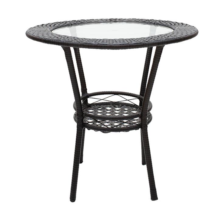 Garden lounge set Saylor pakoworld set 3pcs metal-pe rattan brown