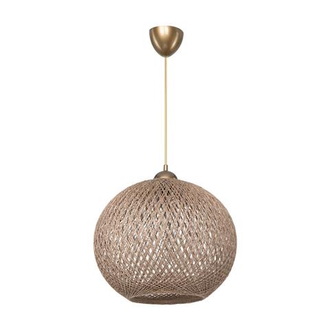 Ceiling light PWL-1112 pakoworld Ε27  brown D38x75cm