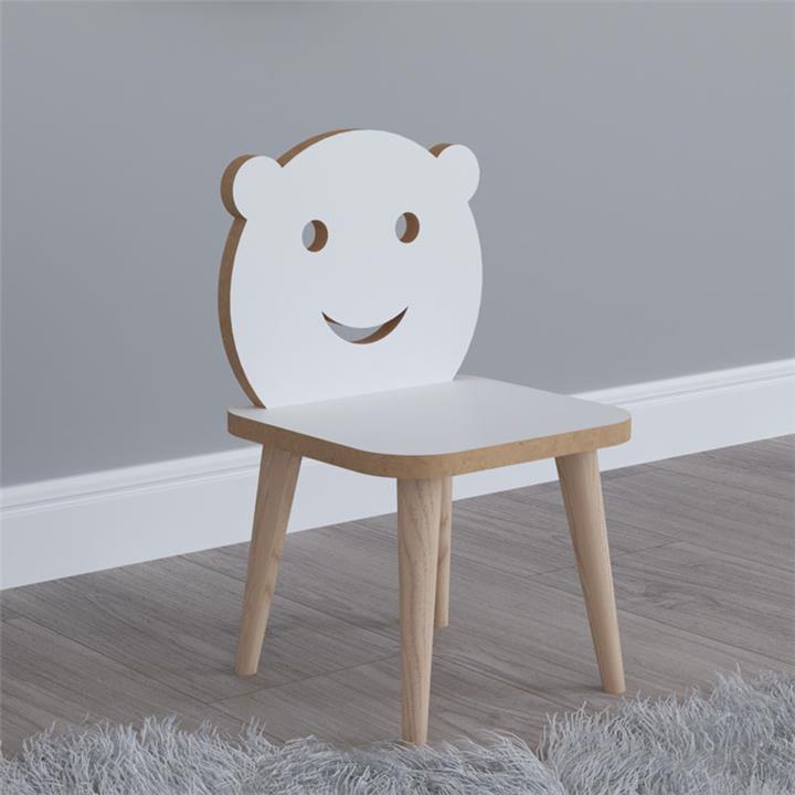 Jerry pakoworld children's chair white-natural 30x30x47cm
