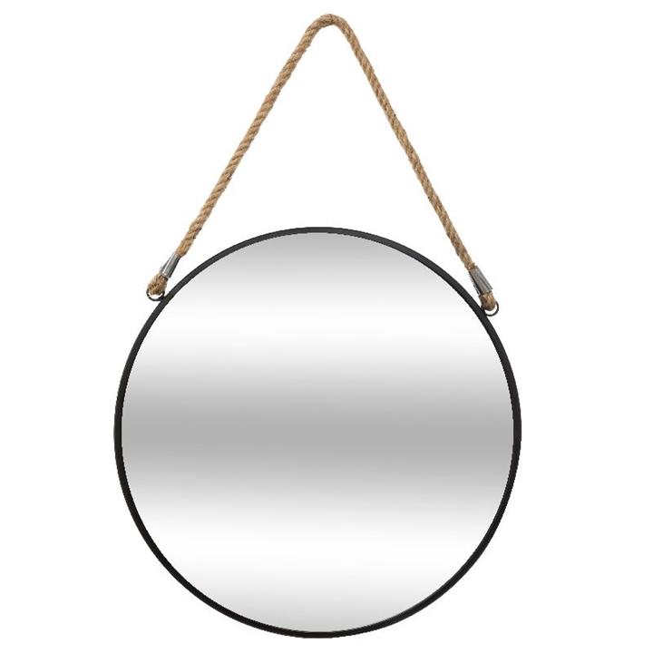 Mirror PWD-0084 pakoworld metal black 55x3x55cm
