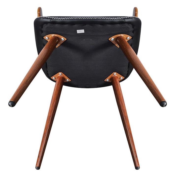Armchair Valeria pakoworld PU black-leg walnut