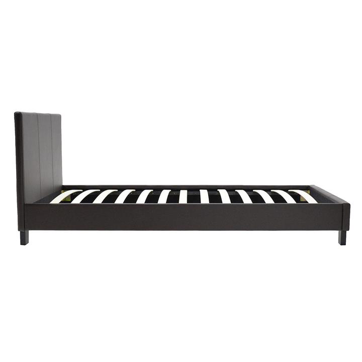 Bed Nevil pakoworld PU dark brown matte 100x200