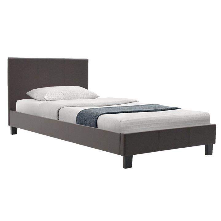 Bed Nevil pakoworld PU dark brown matte 100x200