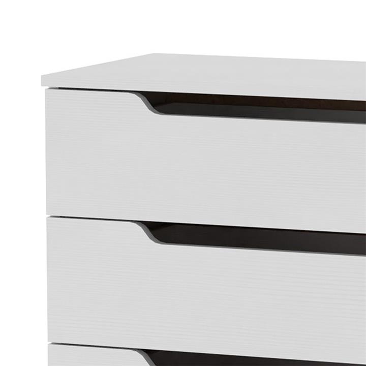 Chest of 4 drawers Azenor pakoworld white 72x38x83cm