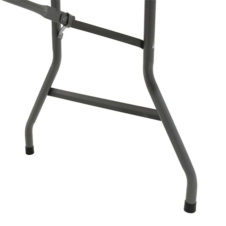 Commercial folding camping table Aprilia pakoworld in colour white granite 183x76x74cm