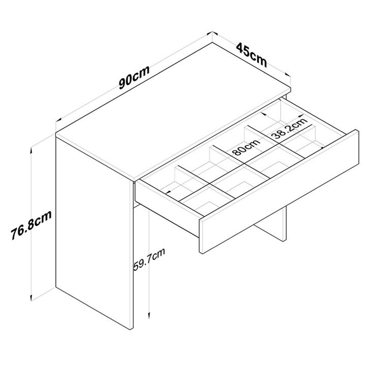 Τουαλέτα Artemisia pakoworld λευκό 90x45x76.8εκ