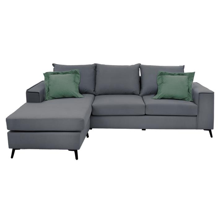 Corner sofa Fabulous pakoworld reversible fabric elephant-ciel 240x165x95cm