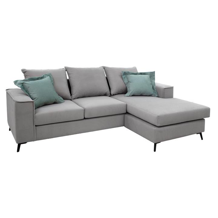Corner sofa Fabulous pakoworld reversible charcoal-cypress fabric 240x165x95cm