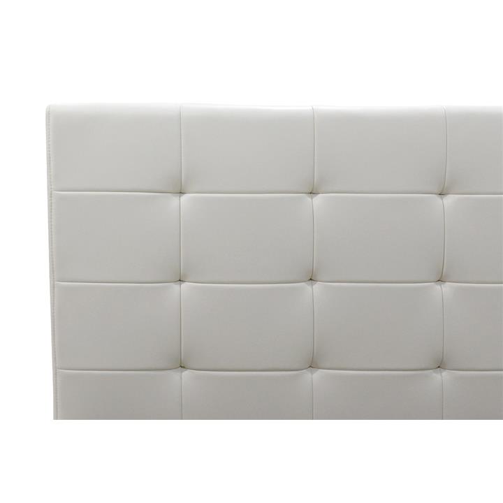 Double bed Roi pakoworld PU with storage space in white matte 160x200