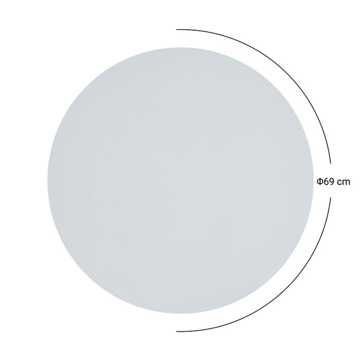 Table surface PWH-0003 pakoworld HPL grey cement D69cm