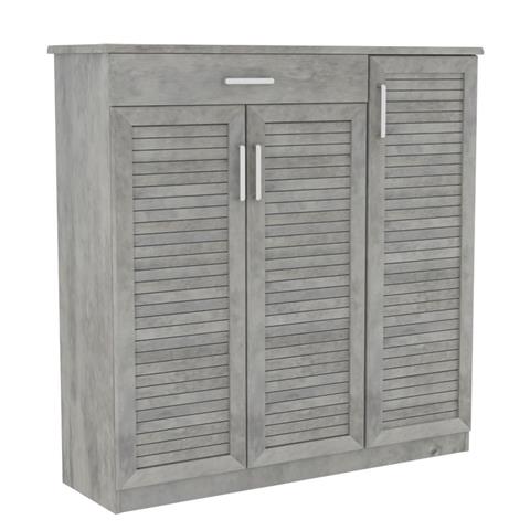 Shoe cabinet Sante pakoworld 30 pairs antique anthracite 120x37x123cm