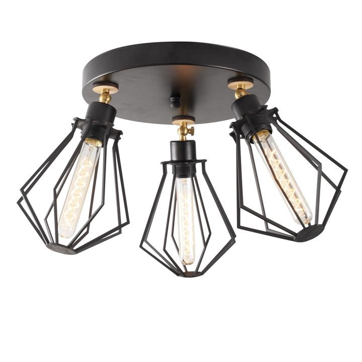 PENDANT LIGHT METALLIC BLACK HM7243 Φ56x31 cm.