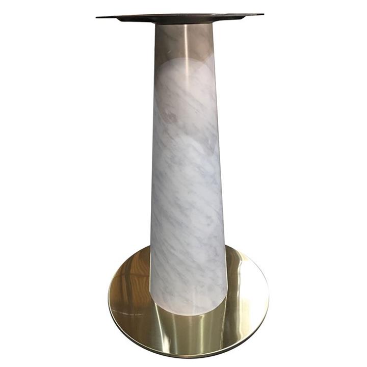 SCOTT βάση τραπεζιού Gold Inox #201 (23,20 kg) / Κολώνα απόχρωση Μάρμαρο