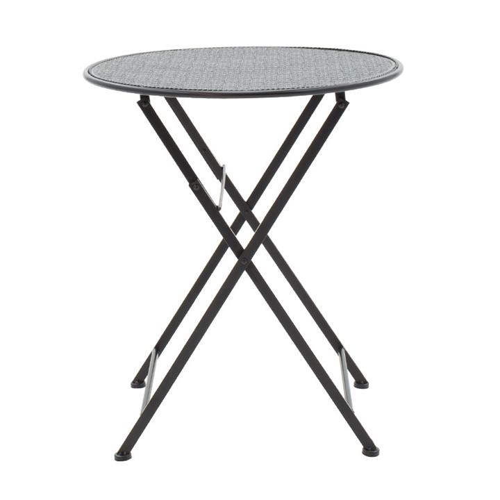Garden dining set 3pcs Walen pakoworld black metal