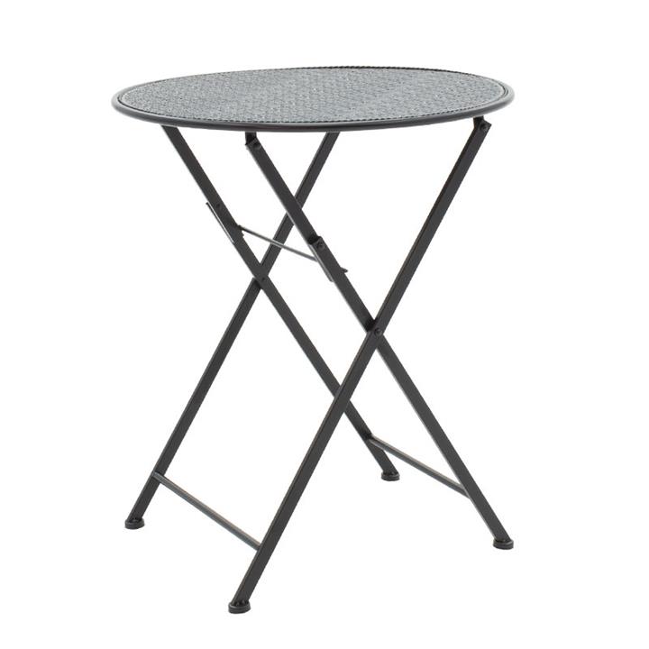 Garden dining set 3pcs Walen pakoworld black metal