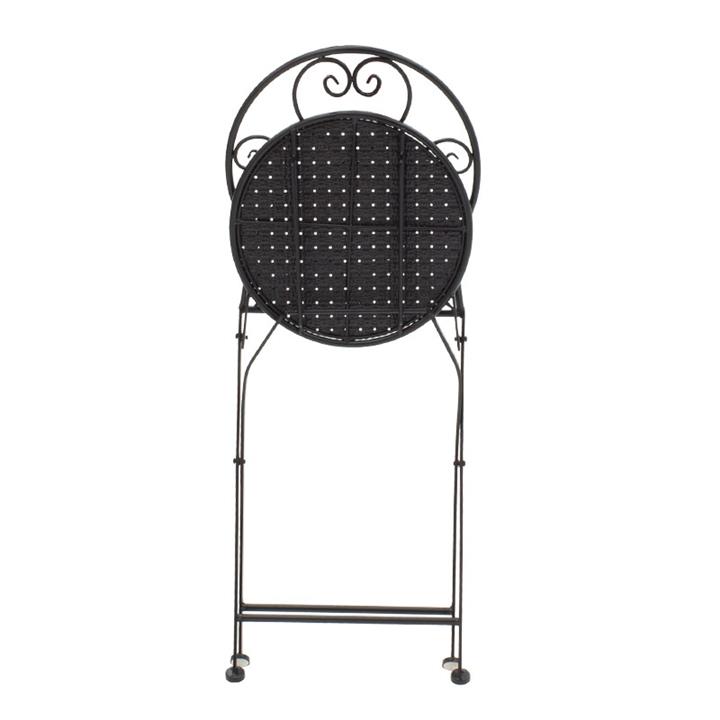 Garden dining set 3pcs Walen pakoworld black metal