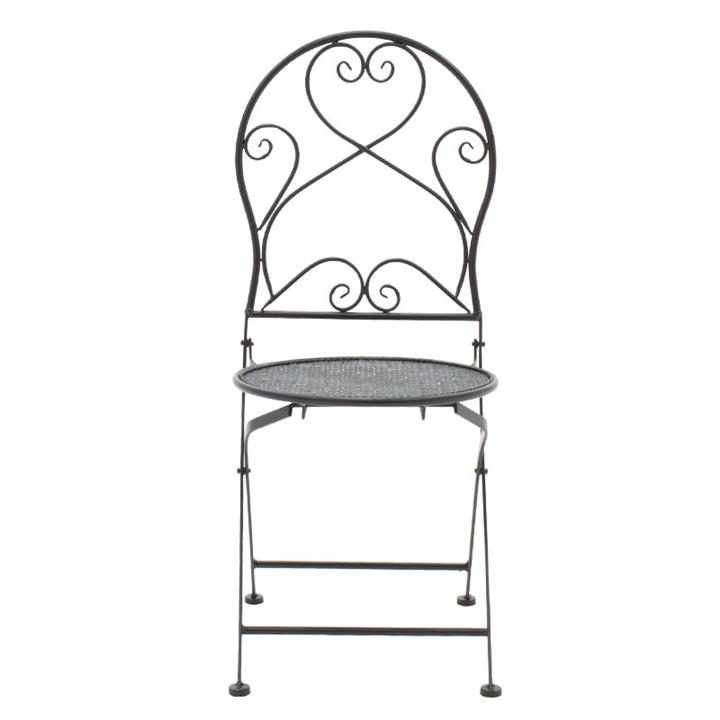 Garden dining set 3pcs Walen pakoworld black metal