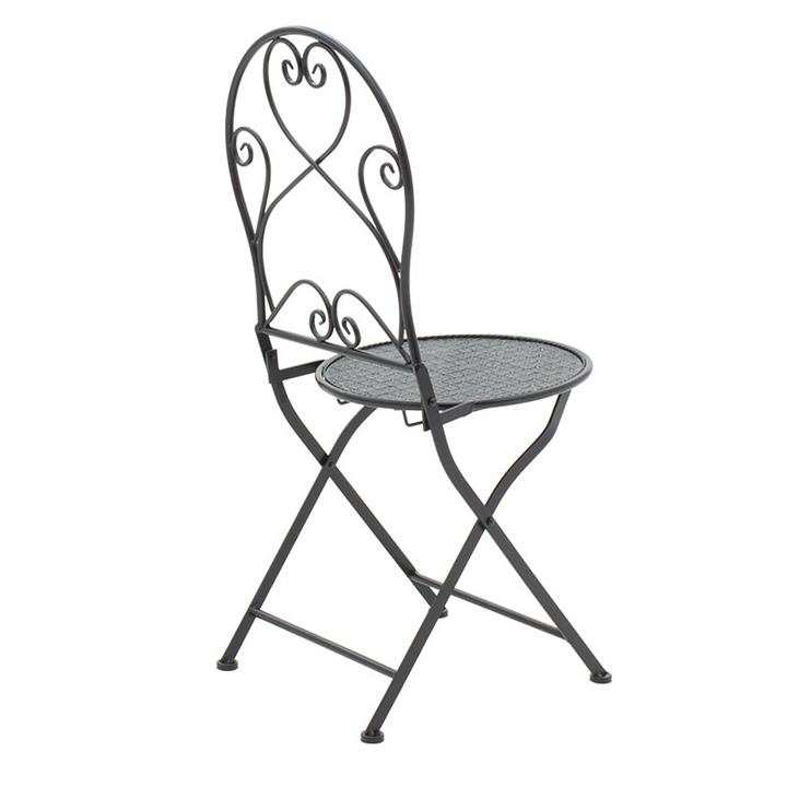 Garden dining set 3pcs Walen pakoworld black metal