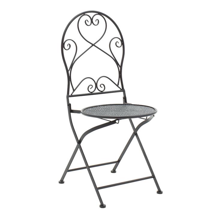 Garden dining set 3pcs Walen pakoworld black metal