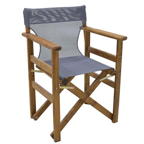 Director's armchair frame Retto pakoworld solid beech walnut - PVC anthracite