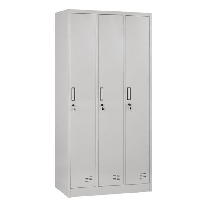 Metallic Wear with 3 Cabinets & Locker HM5634 90x45x185cm