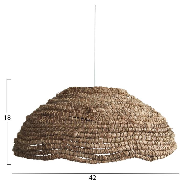 CEILING PENDANT MANILA HEMP FIBERS IN NATURAL COLOR 42x42x18-50Hcm. HM7784