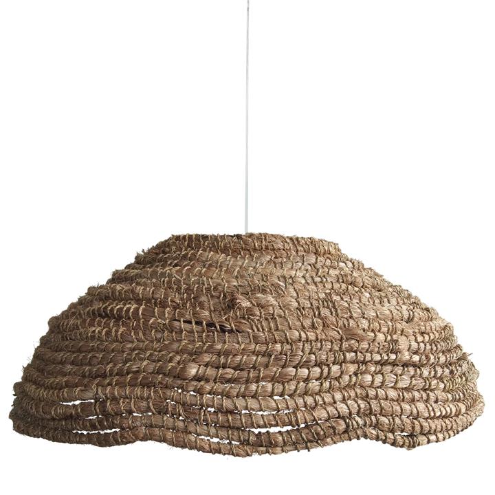 CEILING PENDANT MANILA HEMP FIBERS IN NATURAL COLOR 42x42x18-50Hcm. HM7784