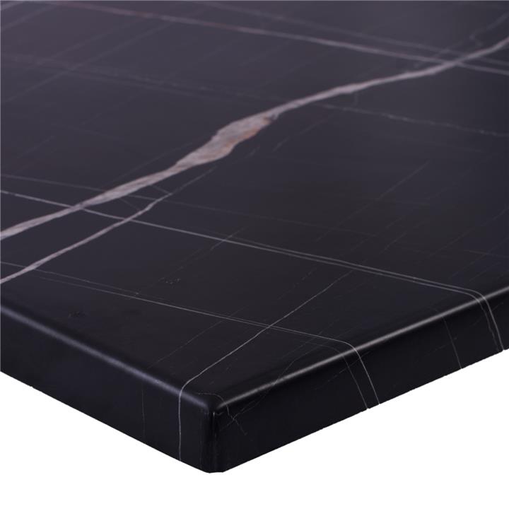 TABLETOP MADE OF WERZALIT SQUARE BLACK MARBLE-LOOK  741 FB95229.13 60x60cm