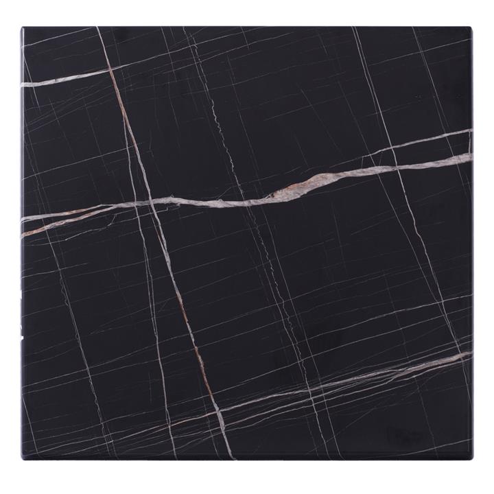 TABLETOP MADE OF WERZALIT SQUARE BLACK MARBLE-LOOK  741 FB95229.13 60x60cm