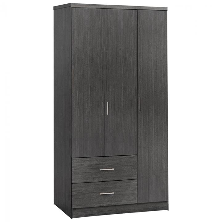 Wardorbe 3 Door with 2 drawers HM340.01 Zebrano 89x42,5x181