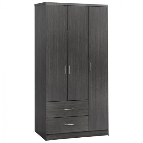 Wardorbe 3 Door with 2 drawers HM340.01 Zebrano 89x42,5x181