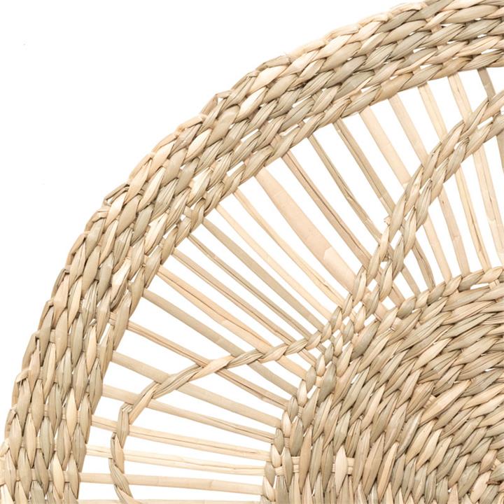 Wall decoration 3 pcs PWD-0113 pakoworld made of beige cane